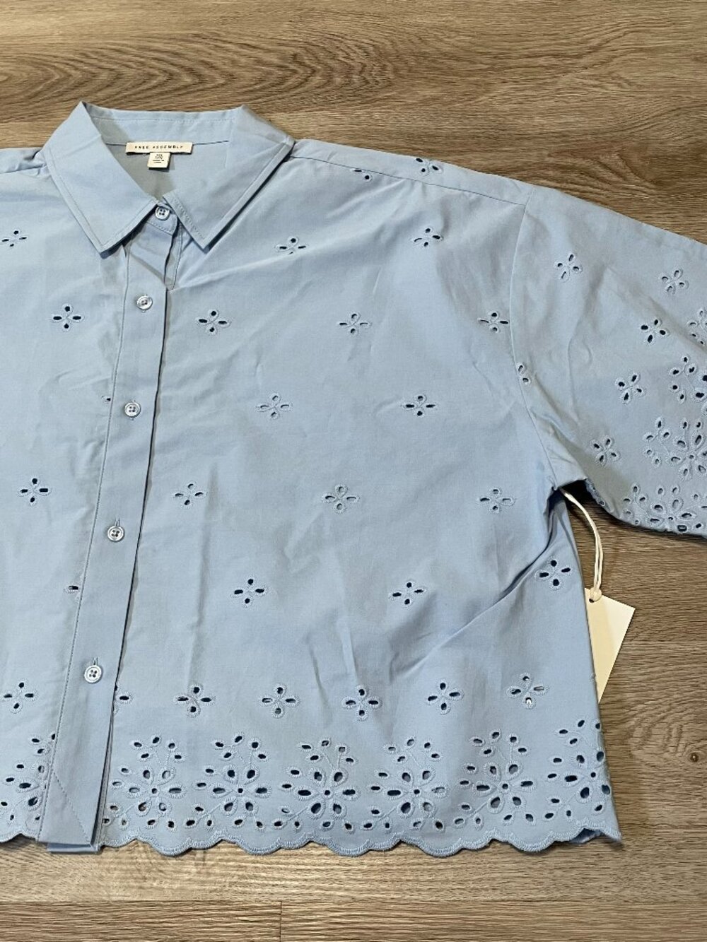 Cotton Eyelet Shirt - Picture 1 of 16